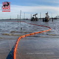 Barreira flutuante de óleo de algas marinhas de pvc WGV750 para contenção de derramamento de óleo